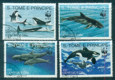 Sao-Tome-et-Principe-1992-WWF-Whales-CTO-2