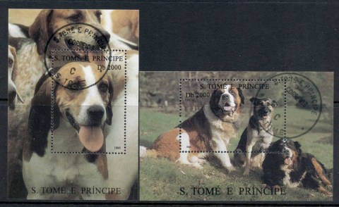 Sao-Tome-et-Principe-1995-Dogs-2xMS-CTO