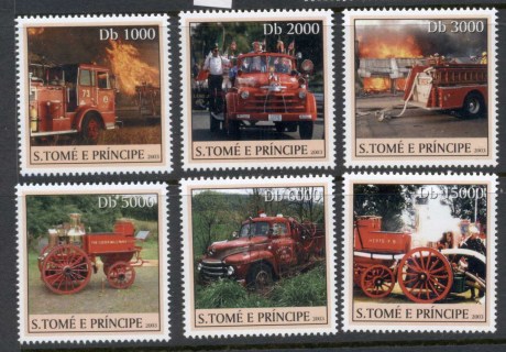 Sao-Tome-et-Principe-2003-Fire-Engines-MUH