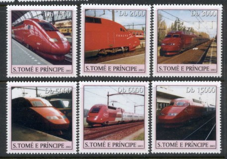 Sao-Tome-et-Principe-2003-Trains-High-Speed-MUH