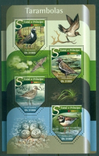 Sao-Tome-et-Principe-2015-Wading-Birds-MS-MUH