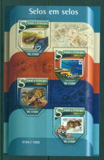 Sao-Tome-et-Principe-2015-Wildlife-Stamps-on-Stamps-MS-MUH