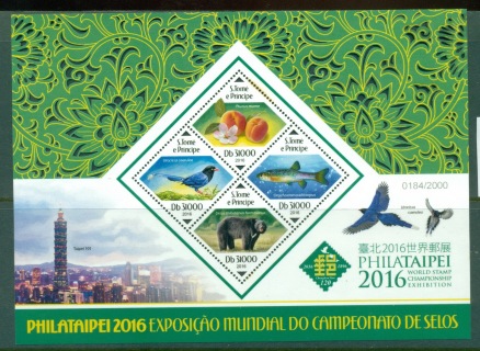 Sao-Tome-et-Principe-2016-PhilaTaipei-Stamp-Ex-MS-MUH