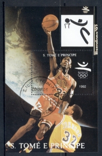 Sao-Tome-et-Principe-1992-Summer-Olympics-Barcelona-Michael-Jordan-MS-CTO