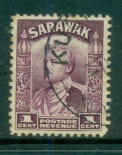 Sarawak-1934-41-Sir-Charles-Vyner-Brooke-1c-FU-lot82185