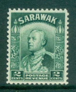 Sarawak-1934-41-Sir-Charles-Vyner-Brooke-2c-green-MUH-lot82186