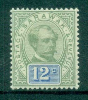 Sarawak-1888-97-Sir-Charles-Johnson-Brooke-12c-MLH-lot82294