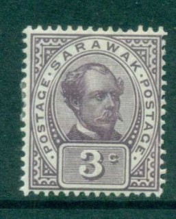 Sarawak-1899-1908-Sir-Charles-Johnson-Brooke-3c-MLH-lot82302