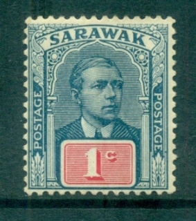 Sarawak-1918-23-Sir-Charles-Vyner-Brooke-1c-MH-lot82303