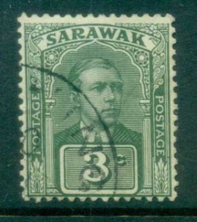 Sarawak-1918-23-Sir-Charles-Vyner-Brooke-3c-FU-lot82164