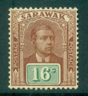 Sarawak-1928-29-Sir-Charles-Vyner-Brooke-16c-MH-lot82176