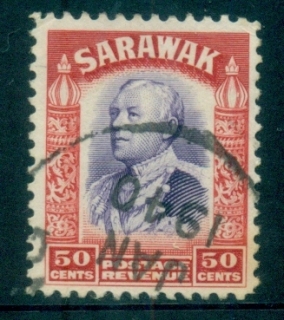 Sarawak-1934-41-Sir-Charles-Vyner-Brooke-50c-FU-lot82223