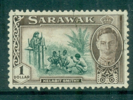 Sarawak-1950-KGVI-Kelabit-Smithy-1-FU-lot82274