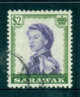 Sarawak-1955-57-QEII-2-FU-lot82286