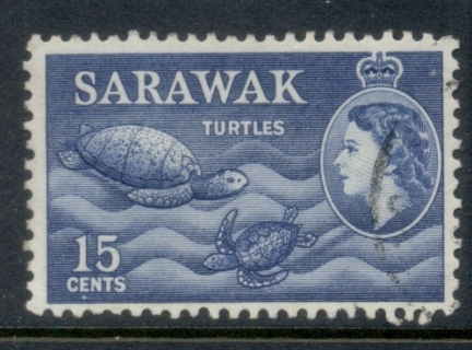 Sarawak-1955-57-QEII-Pictorial-15c-FU