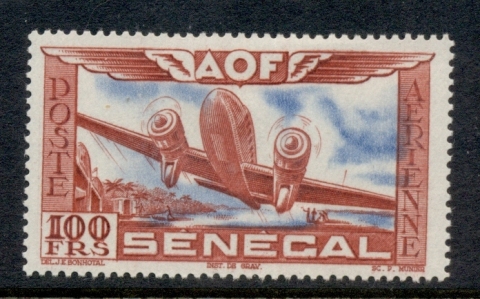 Senegal 1942 Airmail 100f