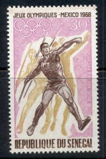 Senegal 1968 Summer Olympics, Mexico City 30f Javelin