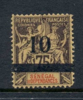 Senegal 1903 Navigation & Commerce surch 10c on 75c