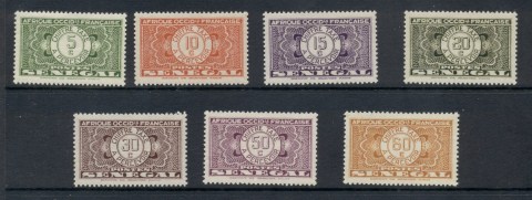 Senegal 1935 Postage Due to 60f