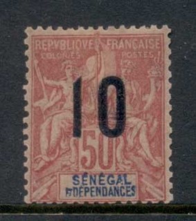 Senegal 1912 Navigation & Commerce 10c on 50c Surch