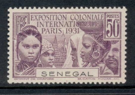 Senegal 1931 Colonial Exposition 50c