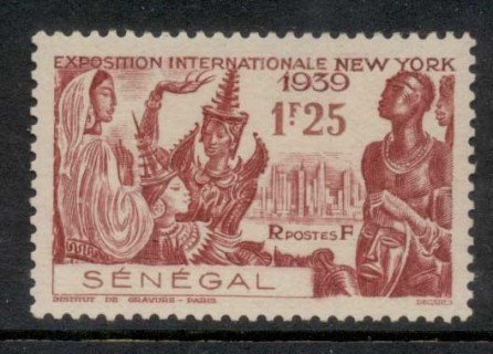 Senegal 1939 New York World's Fair 1.25fr