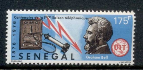 Senegal 1976 Telephone Centenary, Alexander Graham Bell