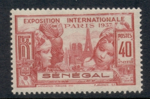 Senegal 1937 Paris Intl Expo 40c