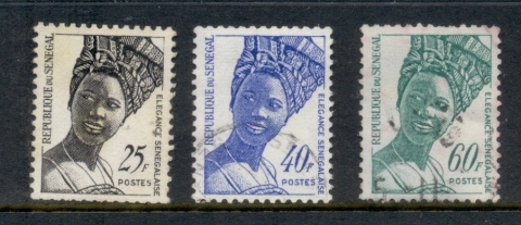 Senegal 1972 Senagalese Fashion 25,40,60f