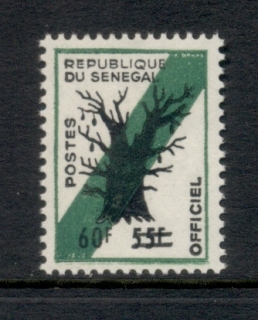 Senegal 1969 Official Surch 60f on 55f