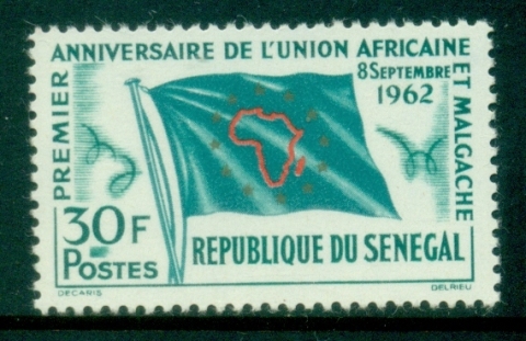 Senegal 1962 African & Malagassy Union