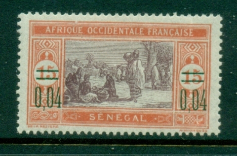 Senegal 1922 Surch 4c on 15c