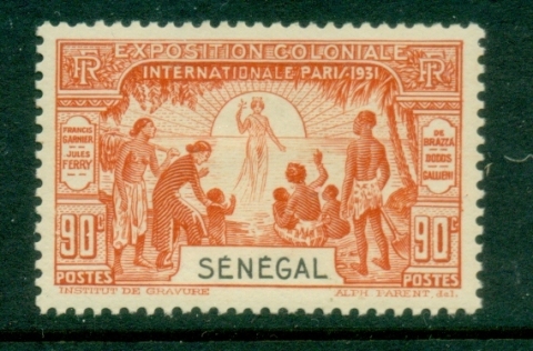 Senegal 1931 Colonial Expo 90c