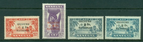 Senegal 1941 Pictorial, Opt Secours National