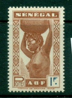 Senegal 1943-44 Pictorial without RF 1f