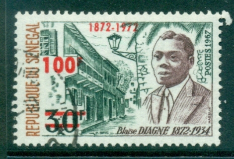 Senegal 1972 Blaise Diagne Surch