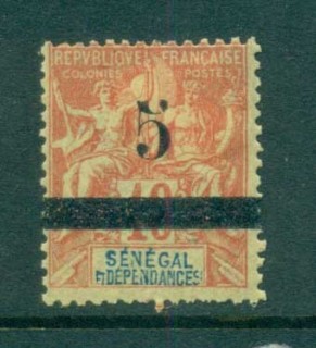 Senegal 1903 Peace & Commerce 5c on 40c