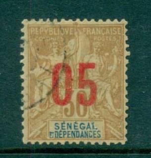 Senegal 1912 Peace & Commerce 5c on 35c