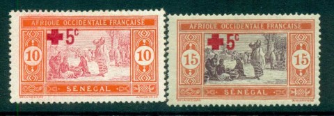 Senegal 1915-18 Pictorials Preparing Food Red Cross Opt