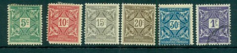 Senegal 1914 Postage Dues Asst