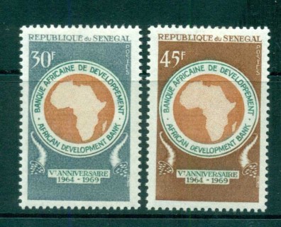 Senegal 1969 Development Bank, Africa Map