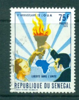 Senegal 1973 African Unity, map