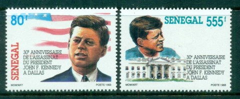 Senegal 1993 JFK, Kennedy Assassination 30th Anniv