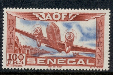 Senegal 1942 Airmail 100f