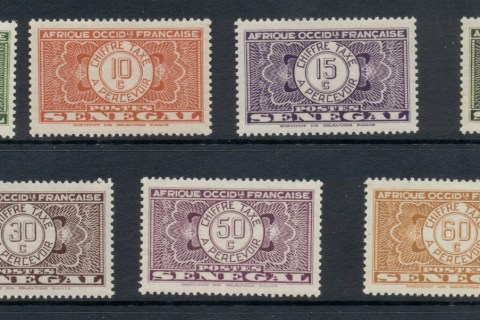 Senegal 1935 Postage Due to 60f