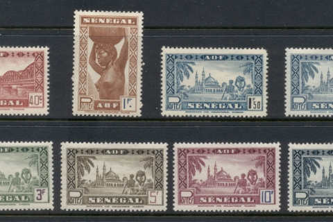 Senegal 1943-44 Pictorials Redrawn