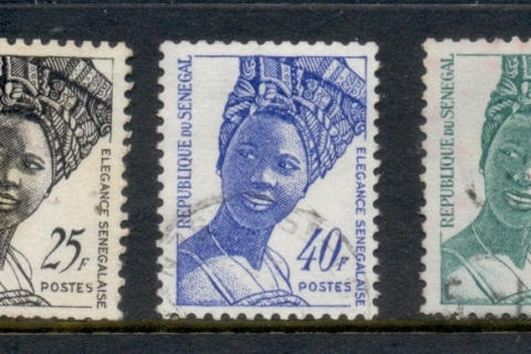 Senegal 1972 Senagalese Fashion 25,40,60f