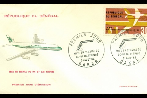 Senegal 1966 Air Afrique FDC