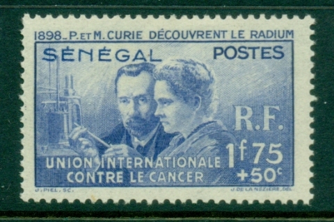 Senegal 1938 Madame & Pierre Curie