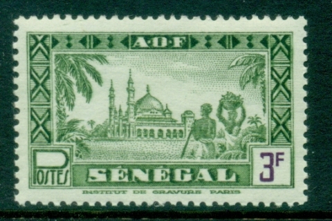 Senegal 1943-44 Pictorial without RF 3f